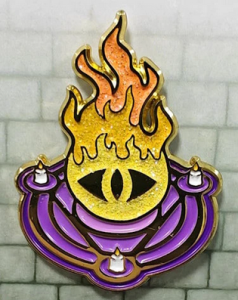 Role 4 Initiative Metal Enamel Pin: Warlock