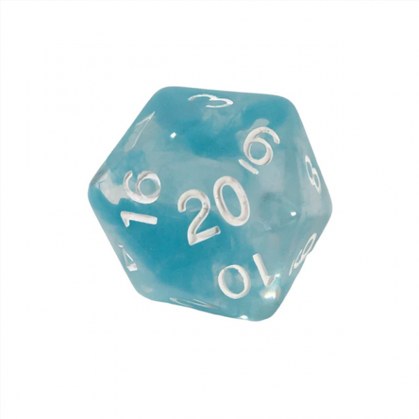 RPG Dice: XL size d20 - Diffusion Glacier (1)