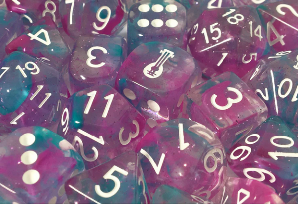 Polyhedral Dice Set: Diffusion Bardic Inspiration with Symbol w/ Archd4 & Balanced20 (15)