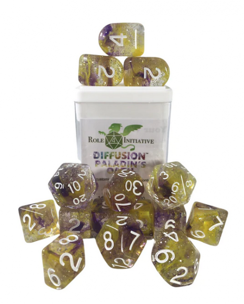 Polyhedral Dice Set: Diffusion Paladins Oath w/ Archd4 & Balanced20 (15)