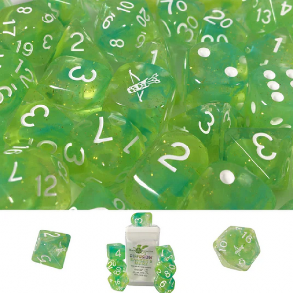 Polyhedral Dice Set: Diffusion Rangers Mark with Symbol w/ Archd4 & Balanced20 (7)
