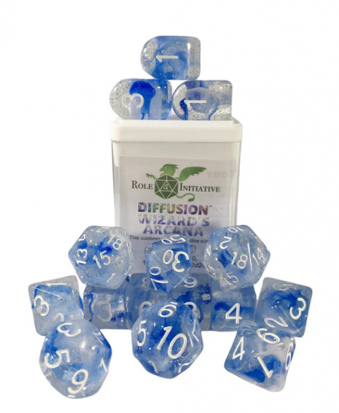 Polyhedral Dice Set: Diffusion Wizards Arcana w/ Archd4 & Balanced20 (15)