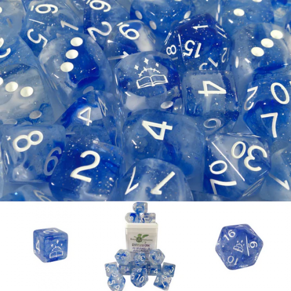 Polyhedral Dice Set: Diffusion Wizards Arcana with Symbol w/ Archd4 & Balanced20 (15)
