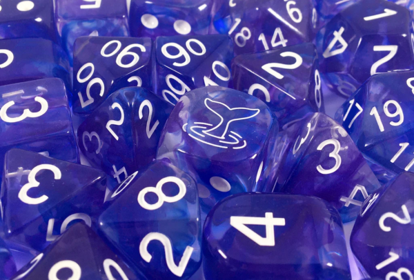 Polyhedral Dice Set: Diffusion Leviathans Wake with Symbol w/ Archd4 & Balanced20 (15)