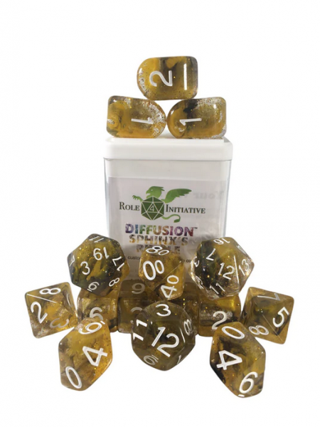 Polyhedral Dice Set: Diffusion Sphinxs Riddle w/ Archd4 & Balanced20 (15)