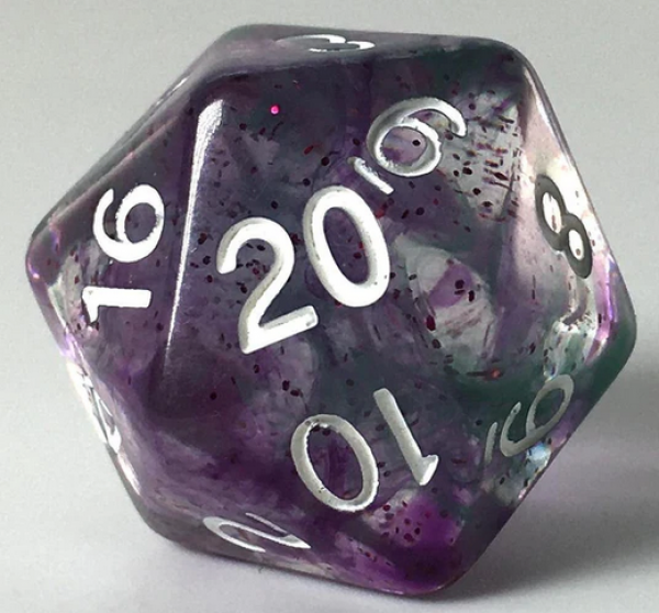 d20 Single: 29mm Diffusion - Goblin Green (all numbers) (1)