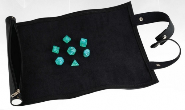 Dice Rolling Scroll: Leather Black