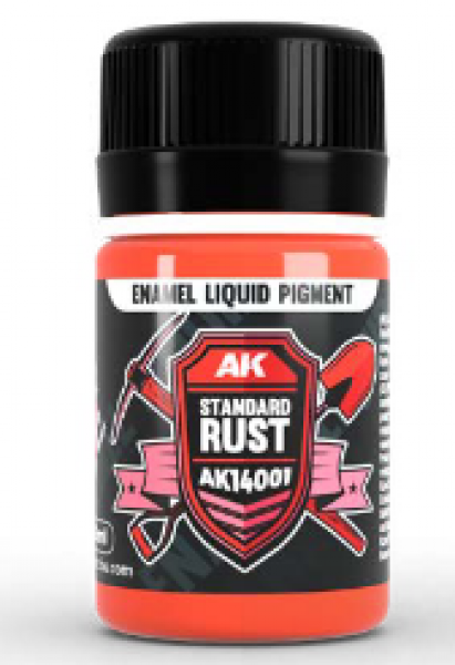 AK-Interactive: (Pigment) Liquid Enamel - Standard Rust (35ml)