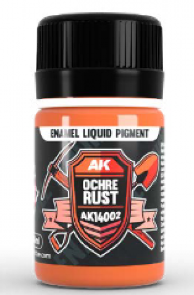 AK-Interactive: (Pigment) Liquid Enamel - Ochre Rust (35ml)