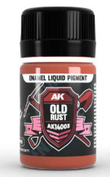 AK-Interactive: (Pigment) Liquid Enamel - Old Rust (35ml)