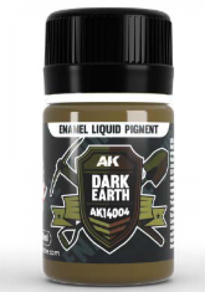 AK-Interactive: (Pigment) Liquid Enamel - Dark Earth (35ml)