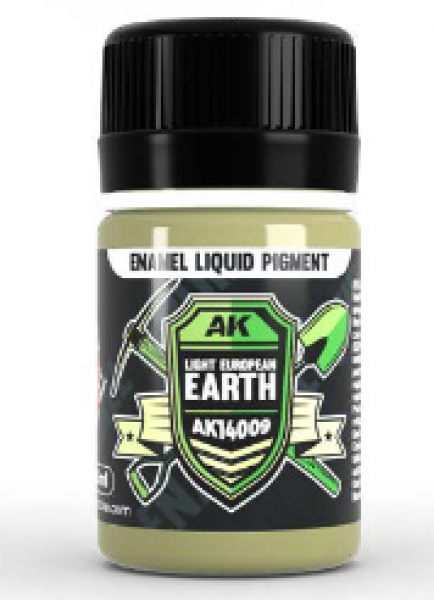 AK-Interactive: (Pigment) Liquid Enamel - Light European Earth (35ml)