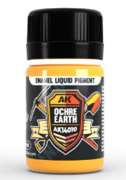 AK-Interactive: (Pigment) Liquid Enamel - Ochre Earth (35ml)