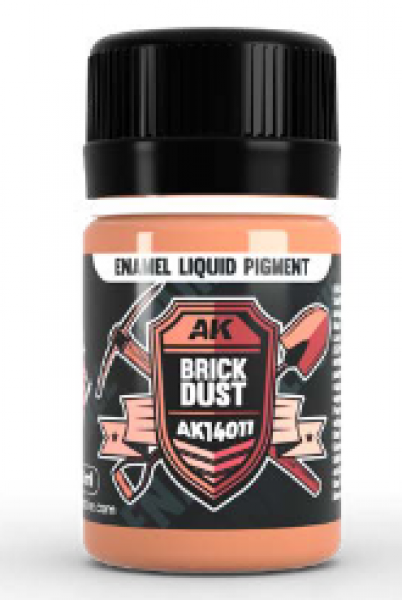 AK-Interactive: (Pigment) Liquid Enamel - Brick Dust (35ml)