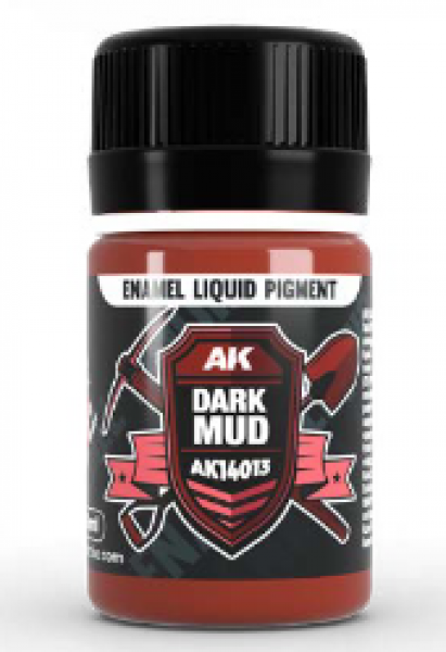 AK-Interactive: (Pigment) Liquid Enamel - Dark Mud (35ml)