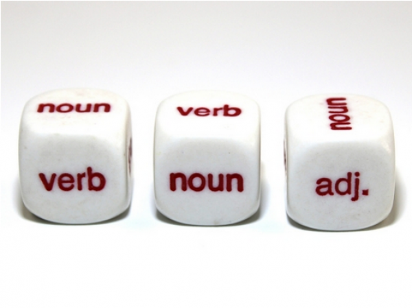 16mm d6 Parts of Speech White/Red (1)