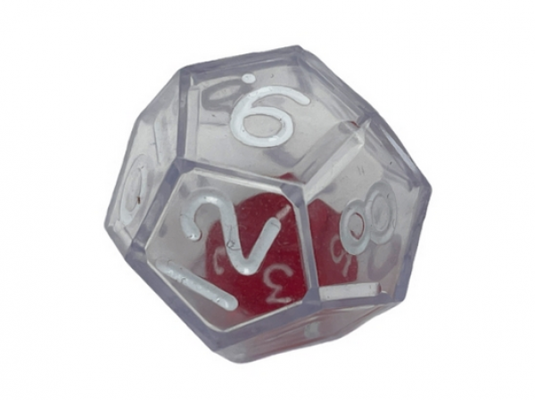 12 Sided Double Dice Clear Translucent (1)