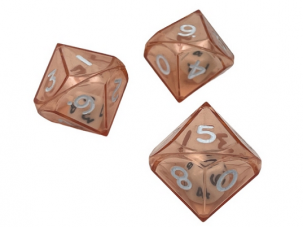 10 Sided Double Dice Red Translucent (1)