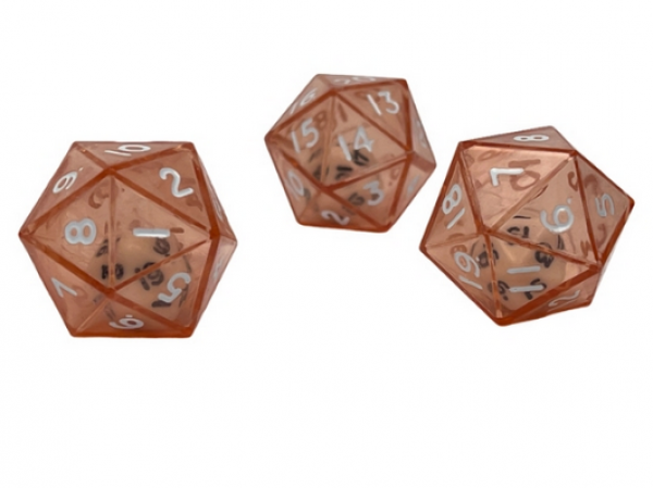 d20 Double Dice Red/white (1)