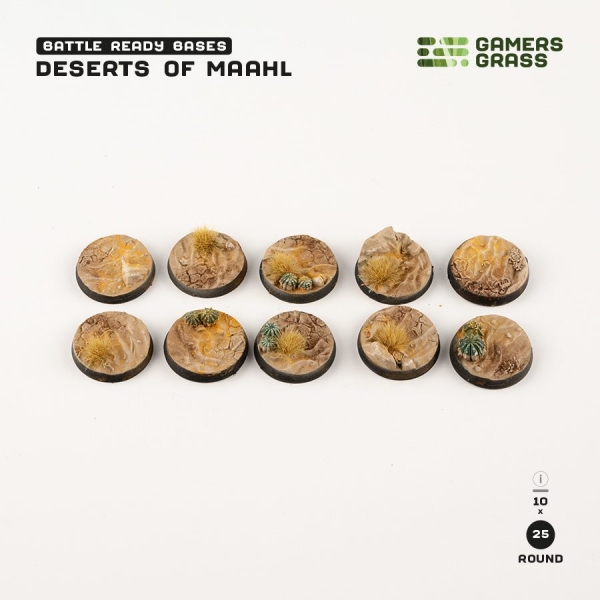 Gamers Grass Base: Deserts of Maahl - Round 25mm (x10)