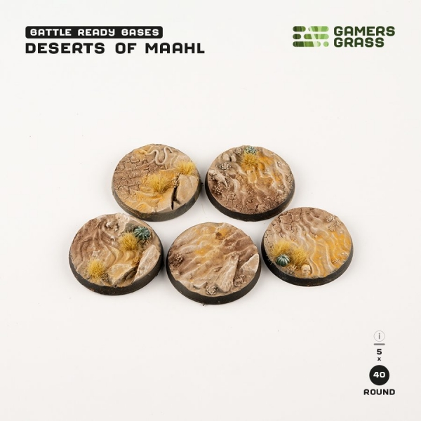 Gamers Grass Base: Deserts of Maahl - Round 40mm (x5)