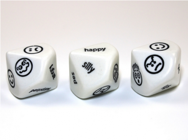d10 Faces/Words White/black (1)