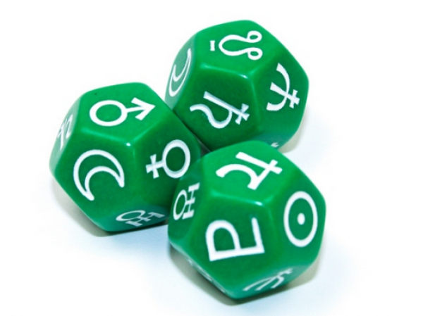 Planets Green/white 18mm d12 (1)