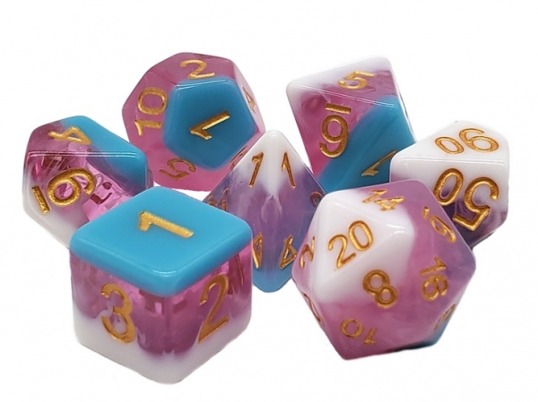Old School RPG Dice Set: Gradients - Ice Cream Float (7)
