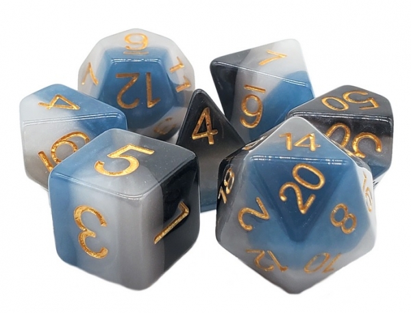 Old School RPG Dice Set: Gradients - Dark of Night (7)