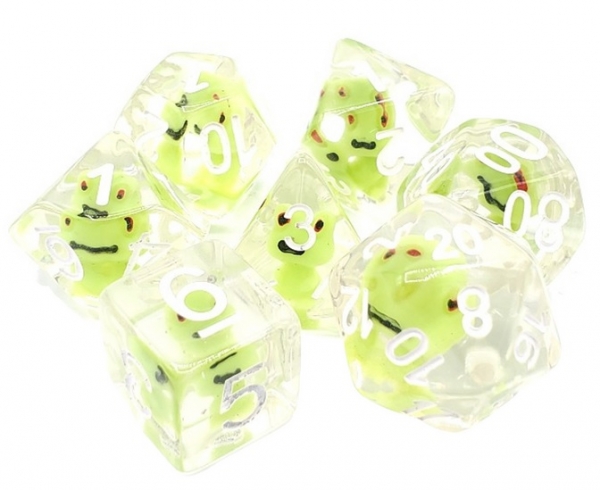 Old School RPG Dice Set: Animal Kingdom - Froggy Time (7)