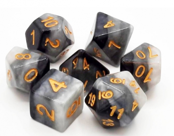 Old School RPG Dice Set: Gradients - Dusk till Dawn (7)