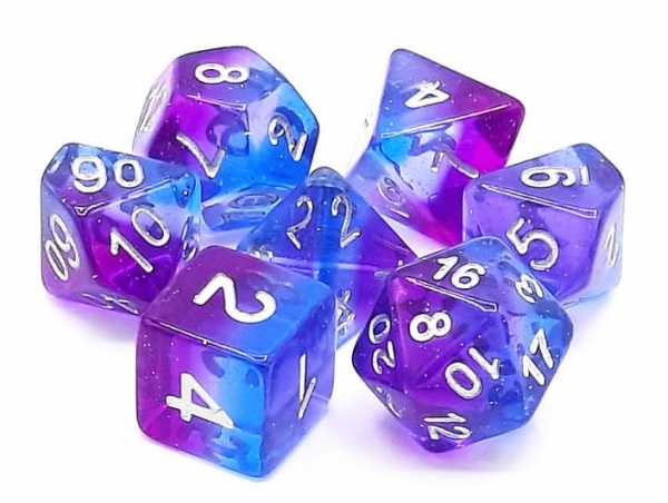 Old School RPG Dice Set: Gradients - Southern Lights (7)