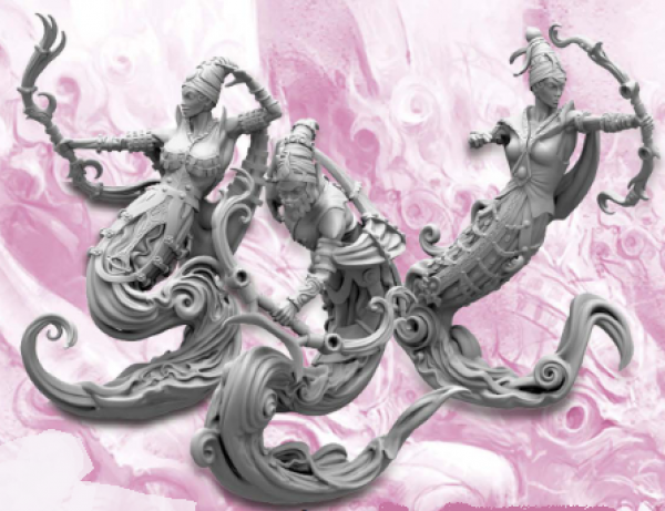 Conquest: Sorcerer Kings - Windborn Djinn (with Bows)