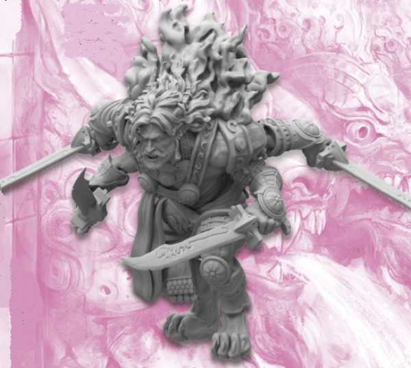Conquest: Sorcerer Kings - Rakshasa Bakasura (with Swords)