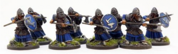 SAGA: Age of Magic - Durinn's Folk Warriors Attacking with Spears (8) (Dwarves)