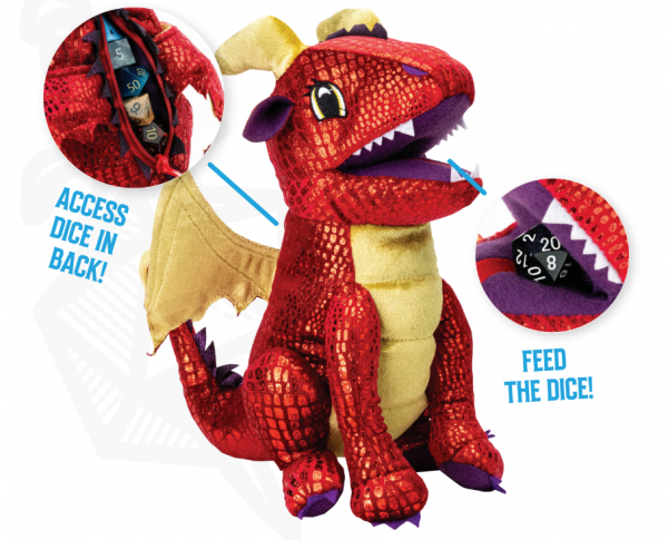 Dragon Plush Dice Bag: Red