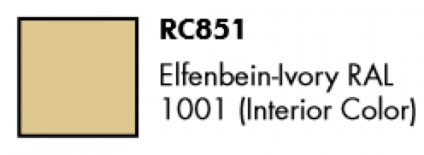 AK-Interactive: Real Colors Lacquer Military - Elfenbein-Ivory RAL 1001 (Interior Color) (17mL)