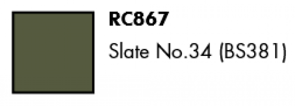 AK-Interactive: Real Colors Lacquer Military - Slate No.34 (BS381) (17mL)