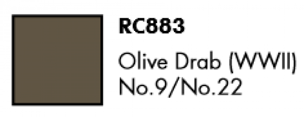 AK-Interactive: Real Colors Lacquer Military - Olive Drab (WWII) No.9/No.22 (17mL)