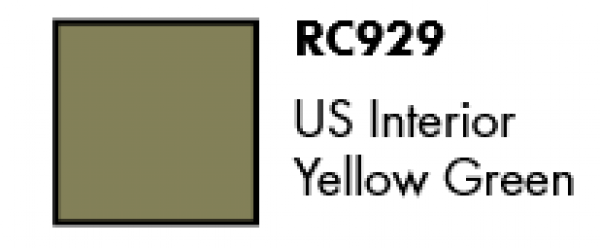 AK-Interactive: Real Colors Lacquer Military - US Interior Yellow Green (17mL)
