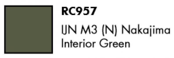 AK-Interactive: Real Colors Lacquer Military - IJN M3 (N) Nakajima Interior Green (17mL)