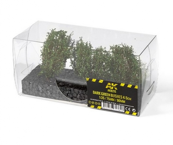 AK-Interactive: Dark Green Bushes 4-5cm 1:35 / 75mm / 90mm