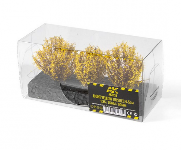 AK-Interactive: Light Yellow Bushes 4-5cm 1:35 / 75mm / 90mm