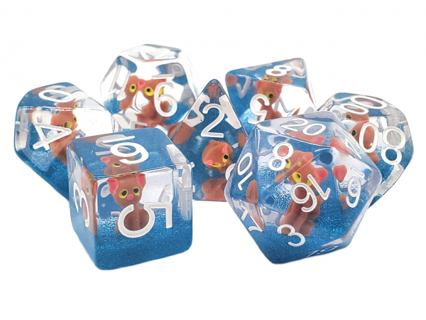 Old School RPG Dice Set: Animal Kingdom - Here Kitty Kitty (7)