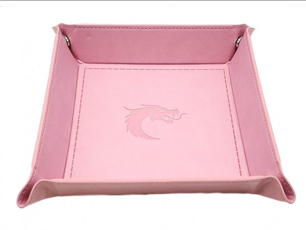 Old School Dice: RPG Dice Rolling Tray - Light Pink