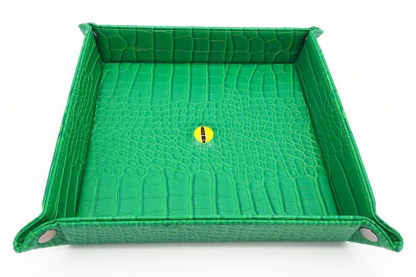 Old School Dice: Dragon Eye Rolling Tray - Green