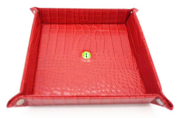 Old School Dice: Dragon Eye Rolling Tray - Red