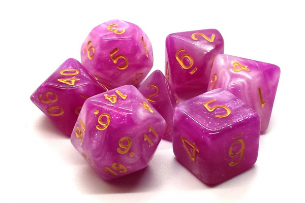 Old School RPG Dice Set: Galaxy - First Kiss (7)