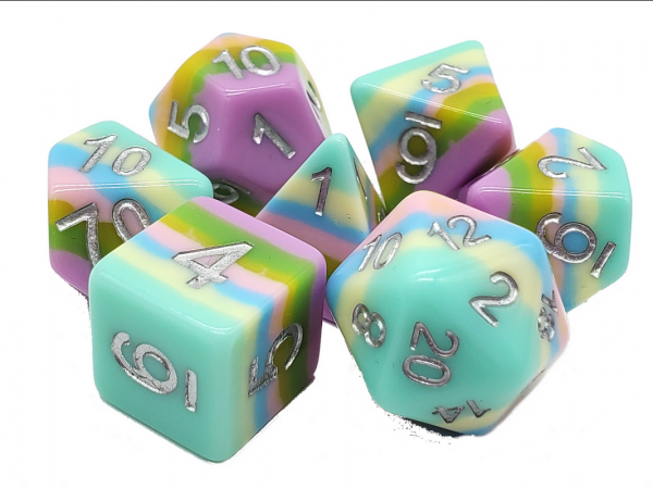 Old School RPG Dice Set: Gradients - Easter Egg Hunt (7)