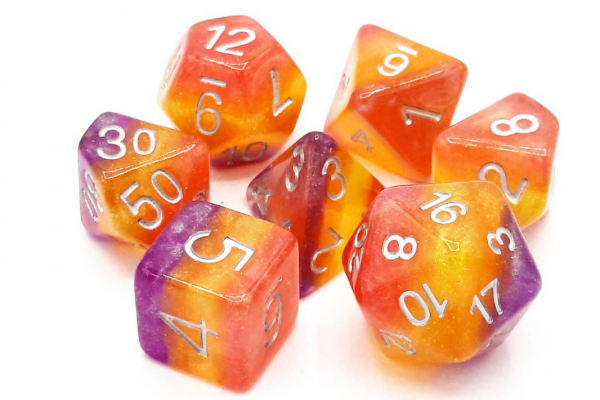 Old School RPG Dice Set: Gradients - Hard Candy (7)
